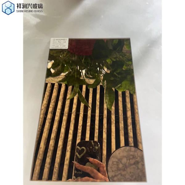 Silver Finish Antique Mirror Cutting and Edging Processing