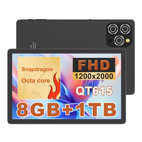 C Idea CM10016 Plus 10.36-Inch Android 16 Business Tablet 8-Core 8GB 1TB Storage FHD Touch Screen Computer (Black)