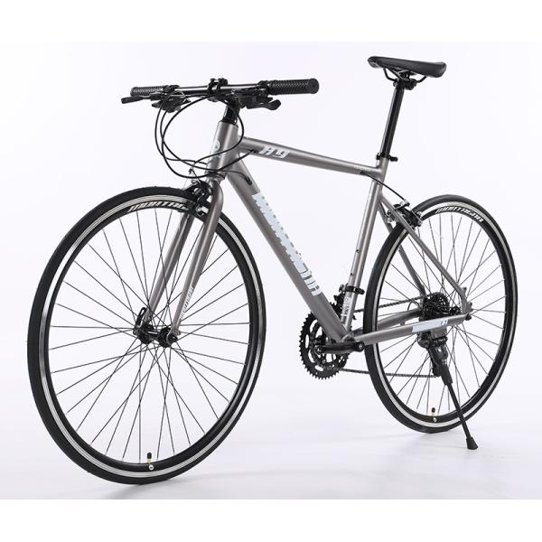 GOMID Alloy Road Custom Bicycle 700c Hybrid Road Bike With Simulated Carbon Fiber Frame