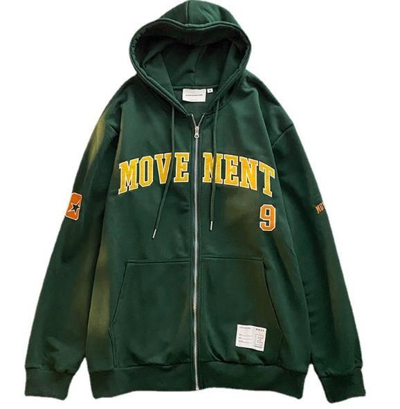 Clothing Manufacturers For Small Orders Men'S Full Zip Front Hoodies Sweatshirt Full Sleeve Top