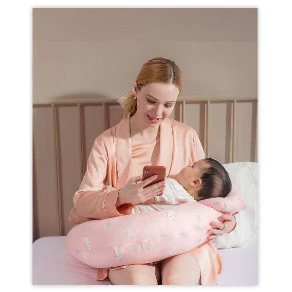 Polyester/Cotton Maternity Pillow Multi Functional Nursing Pillow with Removable Cover