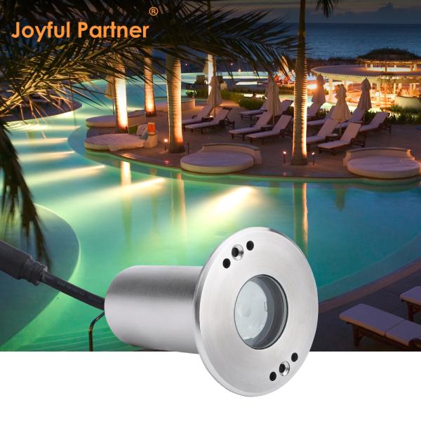 LED Mini 1W 12V DC 8° Angle étroit du faisceau IP68 Indicateur d'indicateur en retrait étanche