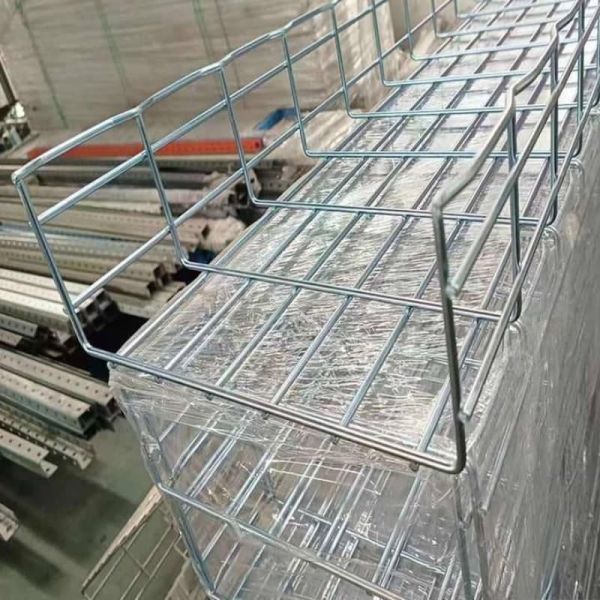 Galvanized Aluminum Wire Mesh Cable Tray 100mm Cable Basket