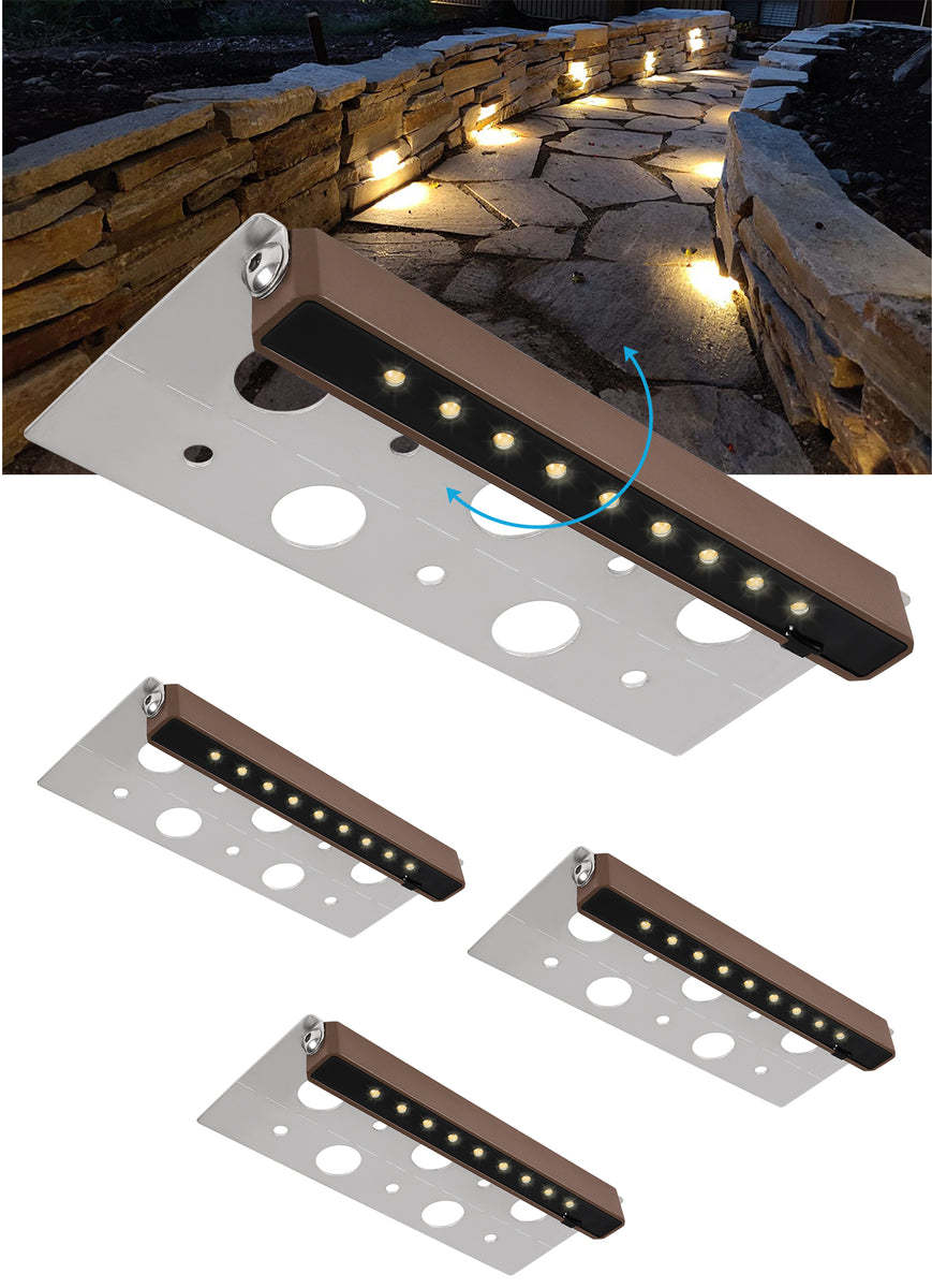 Package Containing 16pcs Screws LED Hardscape Lighting 7 Inch 2.5W Warm White