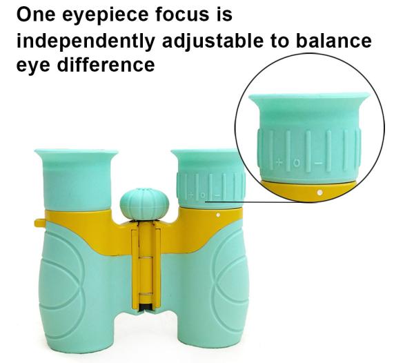 DCF Children Real Telescope Kids Plastic Binoculars For Toy Gift Learning