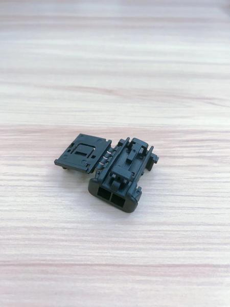 2 Pins Automotive Wire Connectors , Automotive Electrical Connectors In Black