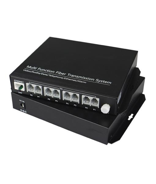 POTS FXO FXS Fiber Optic Mux Cwdm 8 Channel 20 kilometers Transmission