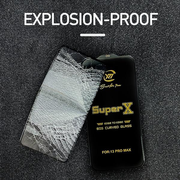 Super X 9H Full Glue 3D Screen Protector Tempered Glass Vivo X60 Pro Screen Protector
