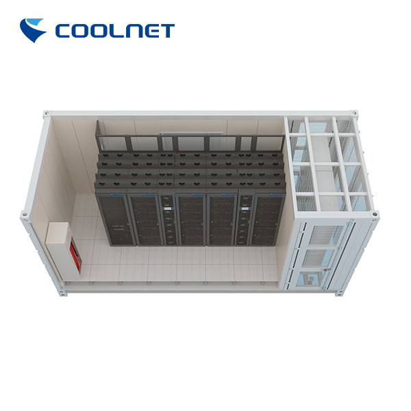 ROHS Approved 20 Feet Mobile Data Center Container with 6 Racks for Rapid Deployment