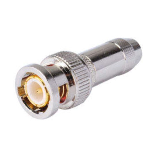 50 Ohm BNC Female Bulkhead Mount Connector for Microstrip with Brass Material