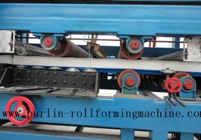 Colored Steel PU Sandwich Panel Production Line , Roof Panel Roll Forming Machine