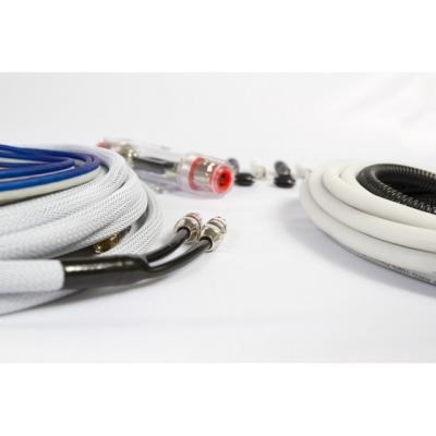 12V tension continue OFC cuivre 4 gauge Amplis audio pour voiture et sous-systèmes Kit de câblage d'installation avec veste en PVC