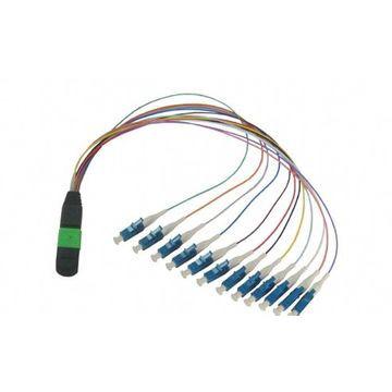 12 Core MPO Fiber Optic Patch Cord Single Mode And Multimode Fiber Optic Cable