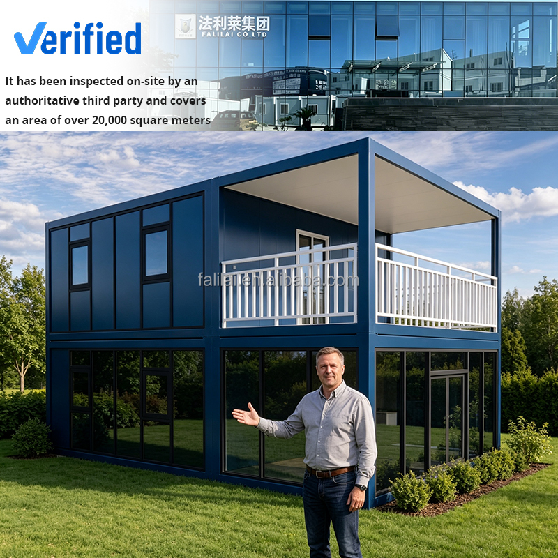 2 Story Detachable Container House Flat Pack Container Villa Sandwich Panel Custom Modular Stackable Prefab Tiny House Hotel