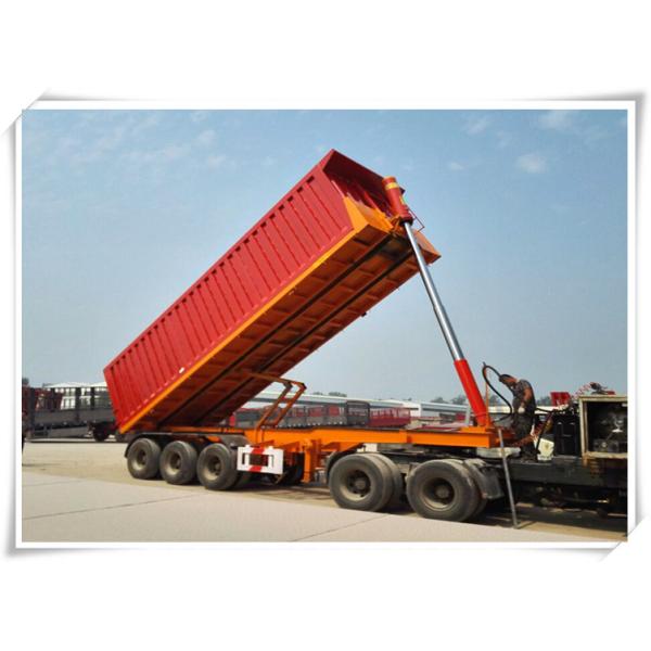 Árbol de los camiones y de los remolques 3 de los tanques de la descarga que inclina el remolque de descarga posterior de la descarga semi