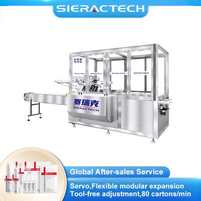 Automatic Bottled Skincare Cartoning Machine with Servo Feeding and Intelligent Detection System