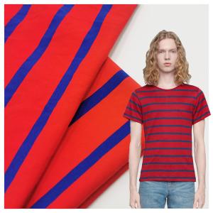 Tissu de t-shirt organique absorbant la sueur, 190 gm 32S Tissu de tricot en coton lycra