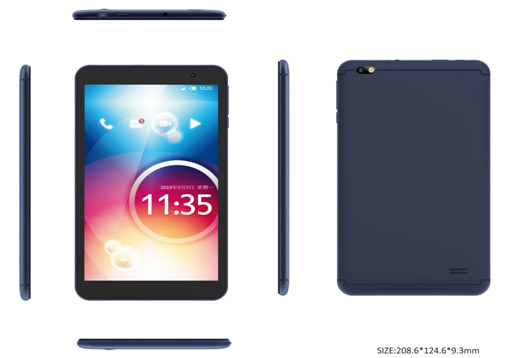 SC9832E Quadcore 5000mAh Custom Tablet PC , 800*1280 8 Inch Android Tablet PC