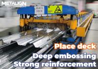 Machine de formage de rouleaux de plancher en relief à grande vitesse pour tôles d'acier galvanisées