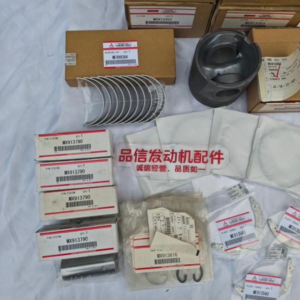 Mitsubishi 4D34 6D34 Engine Overhaul Kit with OE Fitment High-Strength Aluminum Alloy Complete All-in-One Kit