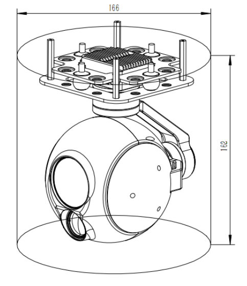 High Performance 30X Optical Zoom Gimbal Camera with 640×512 Thermal Imaging and 3-Axis Stabilization Pod
