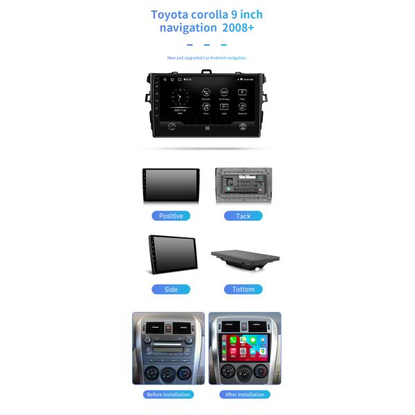 Для андроида 2008 венчика Carplayer с музыкой Bluetooth/GPS/картой изумленного взгляда