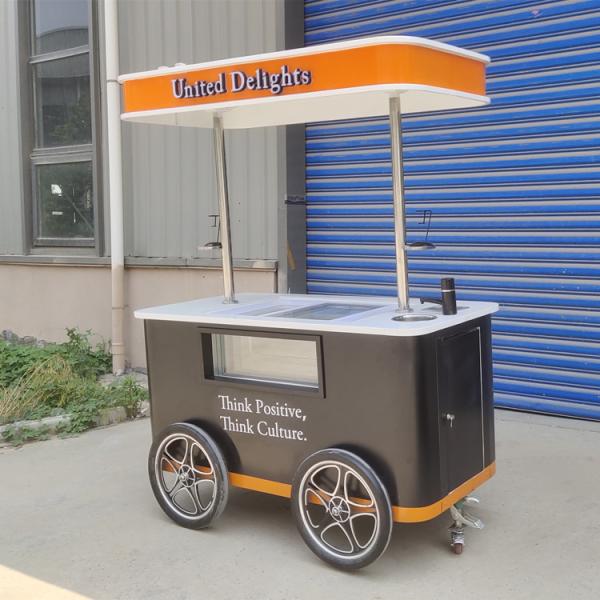 Jekeen Customized Gelato Pedalling Vending Van Ice Cream Food Bike