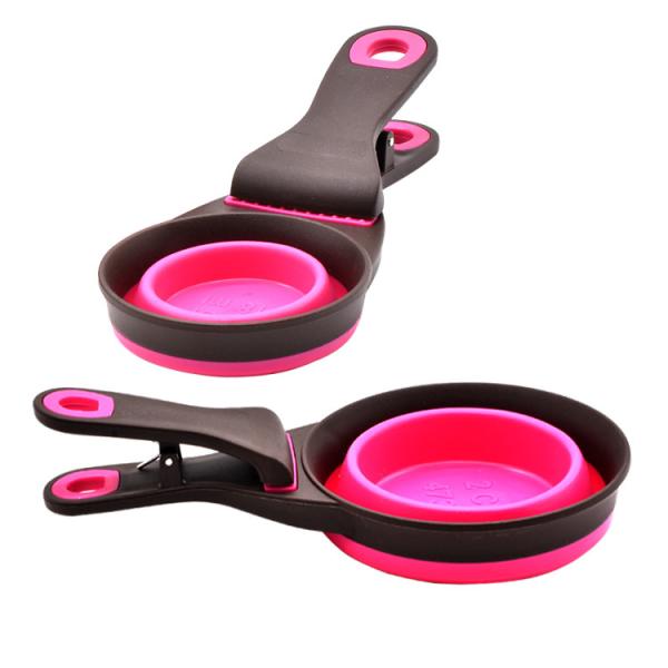 dog food bag clip and scoop pet food bag with spoon  fold the dog food spoon