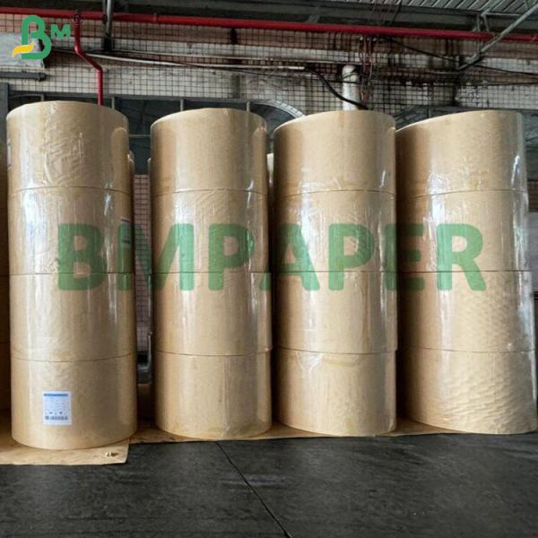 Striped Kraft Paper Texture 40gsm One Side Machine Glazed Glossy For Wrapping