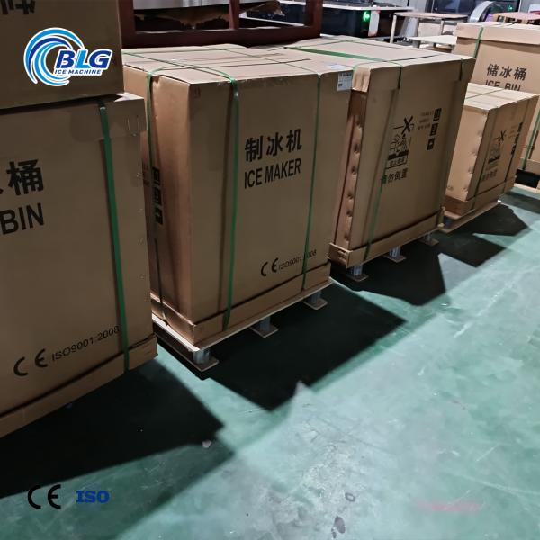 BLG Fully Commercial Automatic 40kg 90lb Ice Cube Maker for Home Use Small Catering Produces Smooth Block for Cold Drinks
