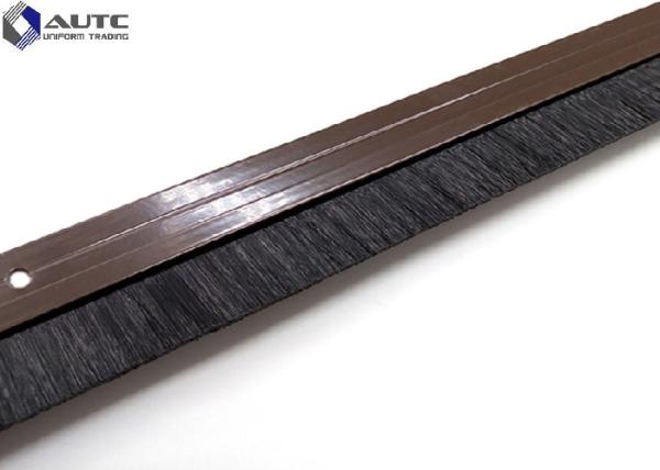 Dustproof Door Industrial Wire Brush Flame Proof Nylon Bristle PVC Holder Bottom