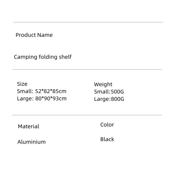Aluminium Folding Tripod Camping Hanging Rack 800g 93*90*80cm