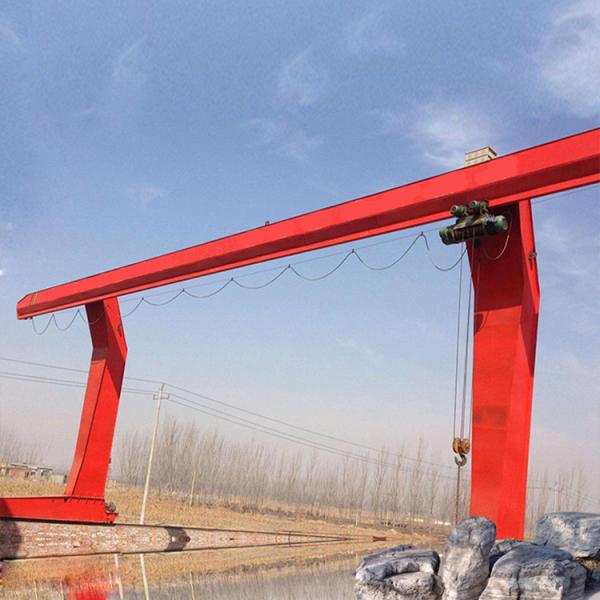 L Type Single Girder Goliath  Gantry Crane Outdoor   Box Structured For Workshop