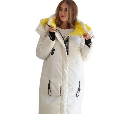 FODARLLOY Ladies Jacket Warm Cotton-padded Clothes Slim Long Down Winter Jackets Women Coats