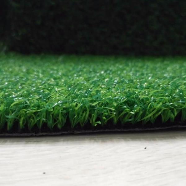 Outdoor Playground Tennis Court Artificial Grass / Jogging Track Fake Plastic Grass Rug