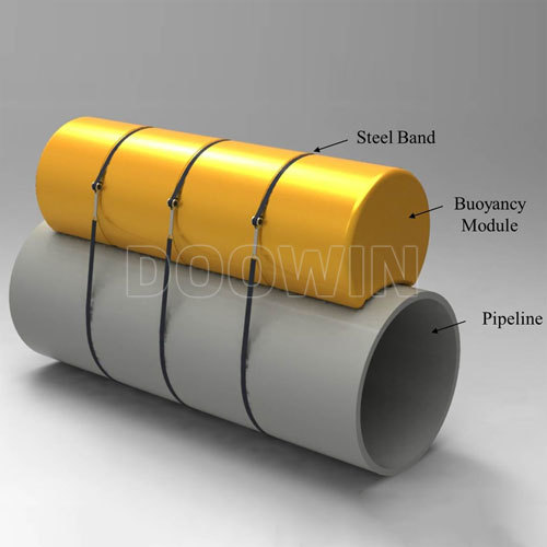 Orange / Yellow Pipe Laying Floats 0.8m-2.0m Diameter Tie In Pipeline Float