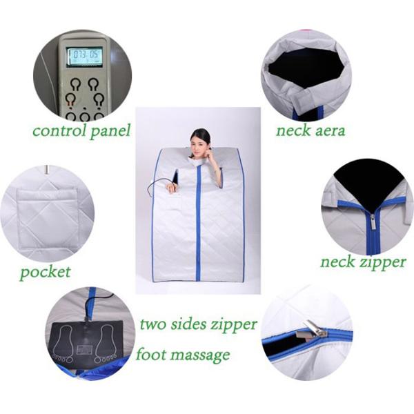 1 People Indoor Spa Use Infrared Portable Sauna With Foldable Chair