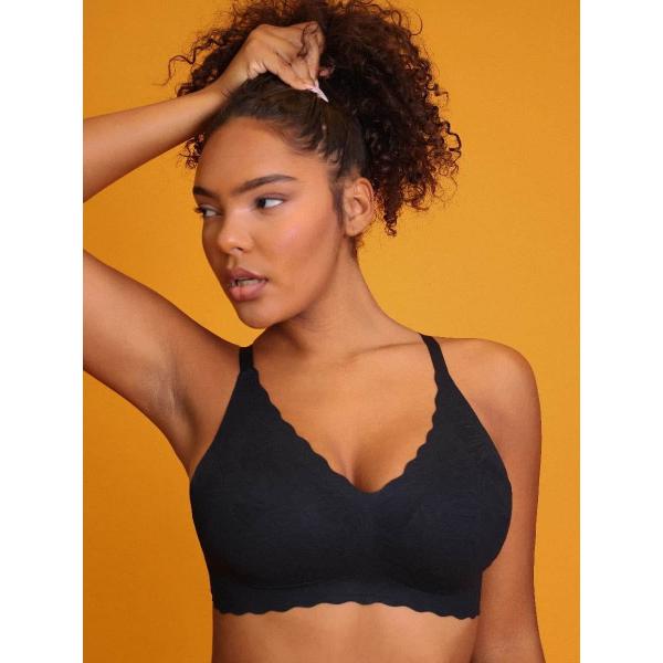 Чёрный без швов удобный поддержка устойчивый к ударам бюстгальтер для женщин устойчивый к ударам