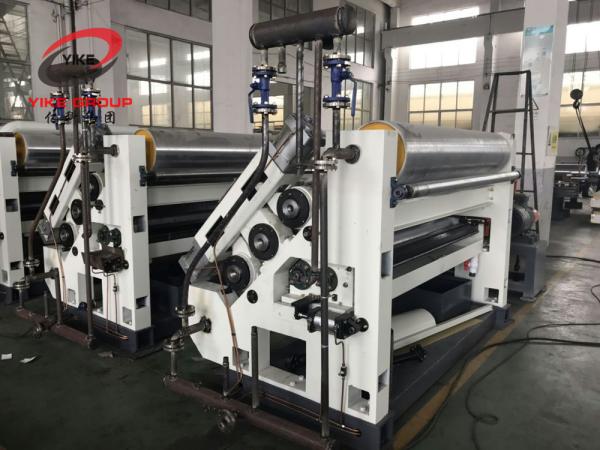 Professional 2 Ply Corrugated Cardboard Semi Auto Single Facer Line 40-60m/Min Speed
