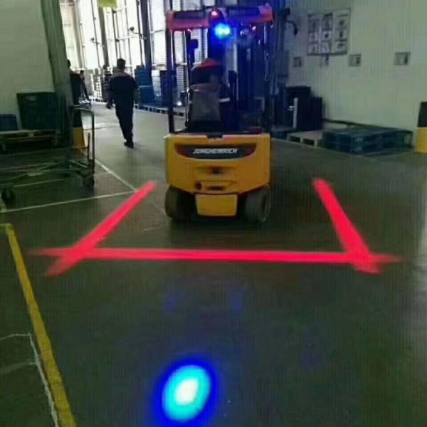 Industrial LED Zone Lights for Forklifts with Long Working Life Aluminium Material and 10-80V Electric System