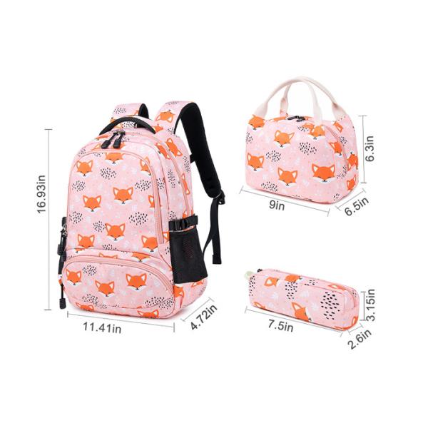 Boy Girl Multifunction Kids Size Backpacks 11.41*4.72*16.93 Inch Waterproof