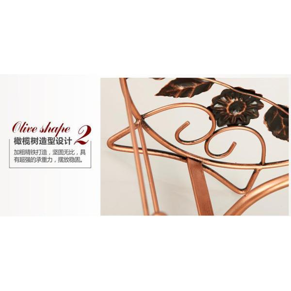 Bronze H43.5cm Wine Glass Upside Down Holder , 1.2kg Upside Down Glass Rack