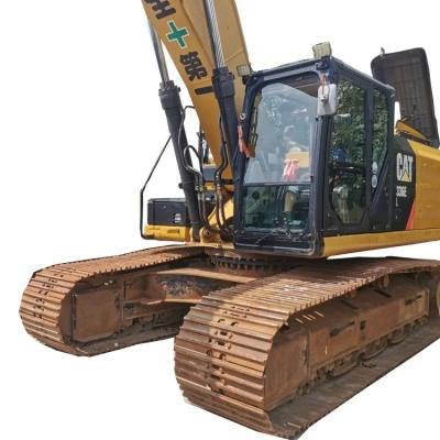 Excavadora de segunda mão CAT336E com potência forte e design de aço macio em boas condições