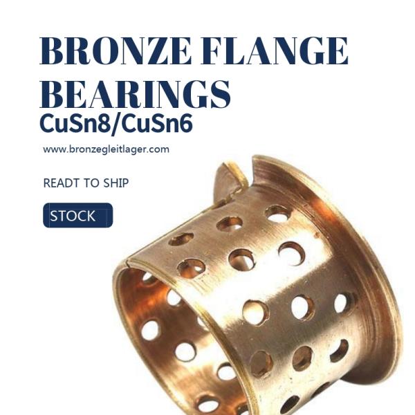 Tin Bronze DIN CuSn8 Flange Sleeve Bushings DIN ISO/3547,High Quality