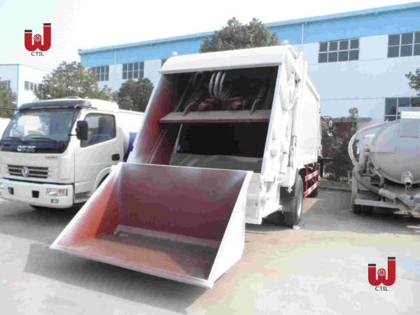 Gestão de resíduos de carregamento do caminhão de lixo 12CBM da parte traseira de HOWO 14000L que recicla o caminhão