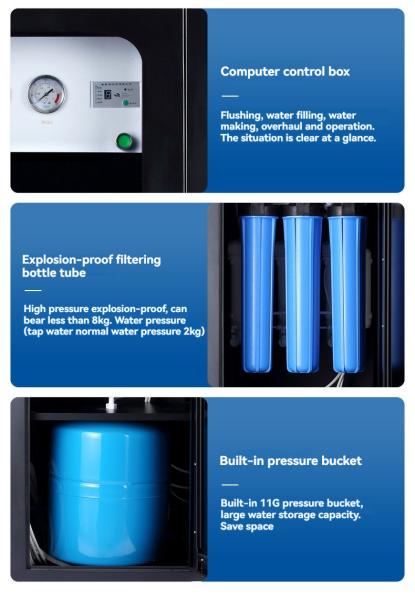 Small Home Reverse Osmosis Water Filter 250Lph For Drinking Water RO Purified