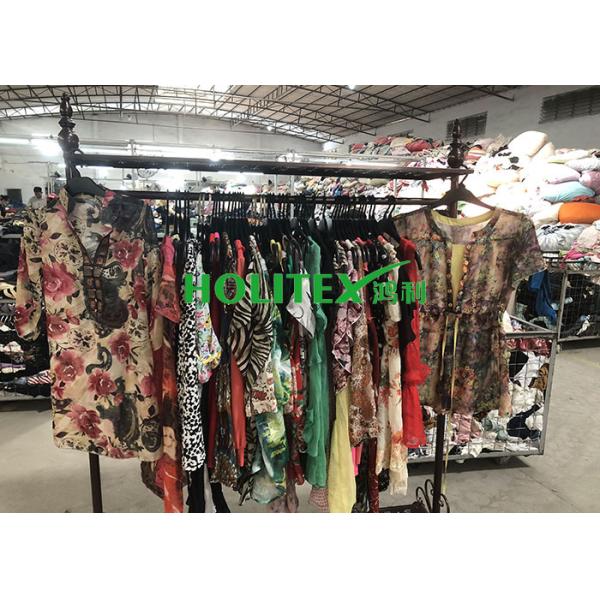 Africa Second Hand Women'S Clothing Colorful Ladies Silk Blouse For Adults