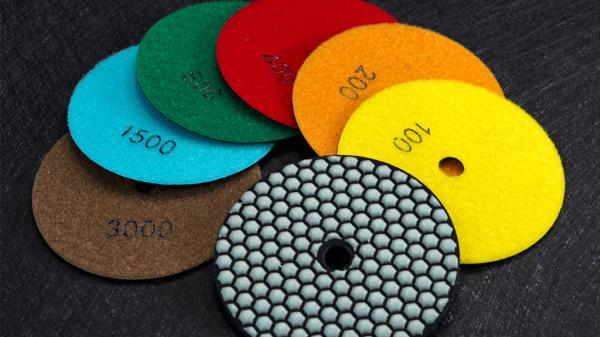 OEM Support 125mm Resin Bond Diamond Flexible Dry Polishing Pad for Granite Marble