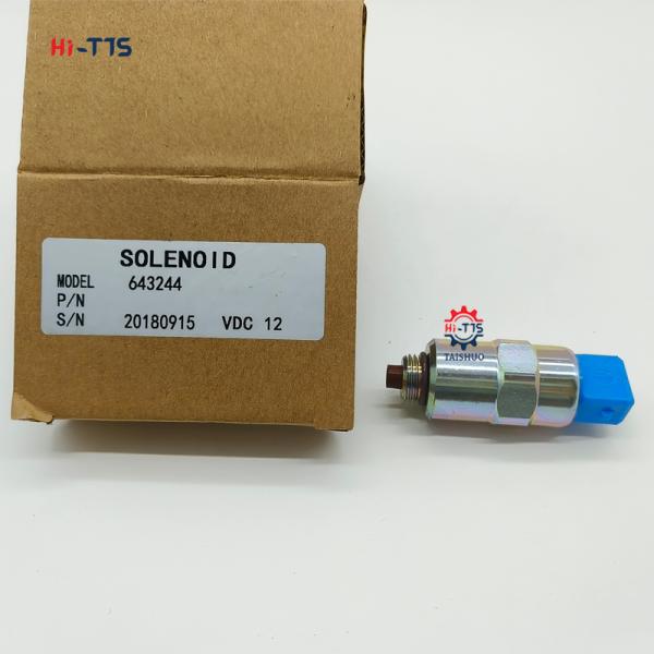 Excavator Solenoid Valve 12V CAT320D2 3CX 4CX 643244 Stop Solenoid