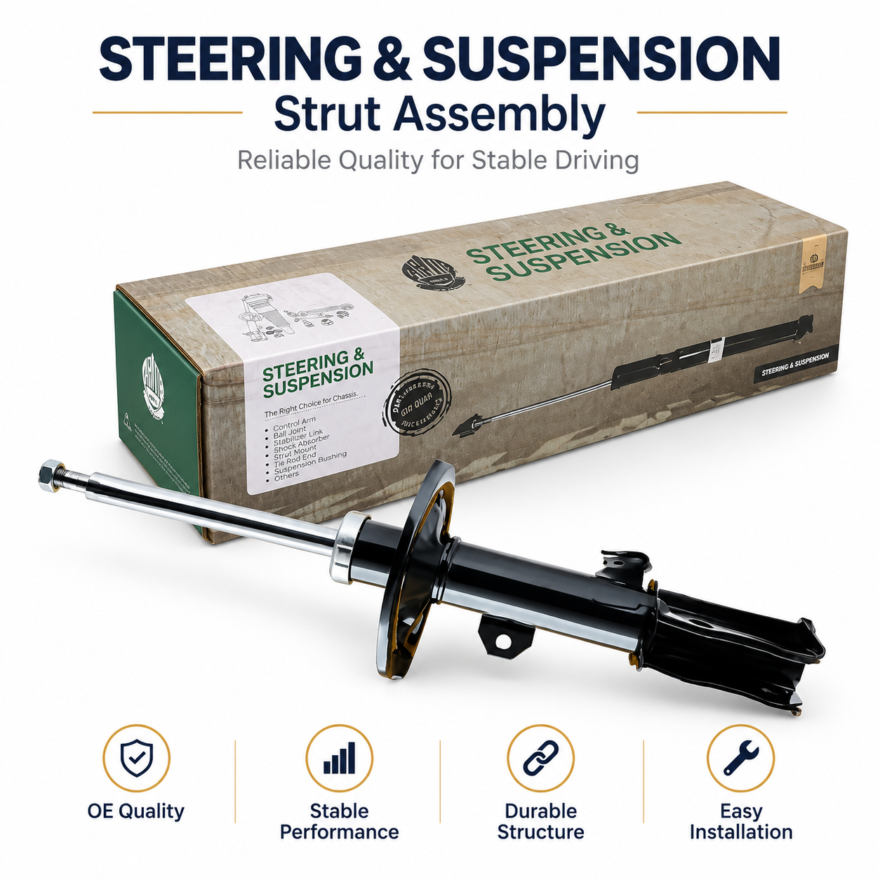 Replacement Auto Suspension Parts Hydraulic Shock Absorber Strut 338030 Wheel Suspension